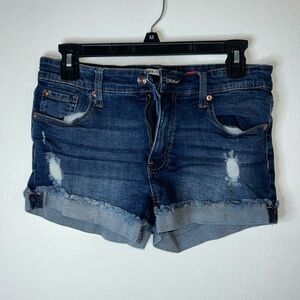 Celebrity Pink The Honey Dark Wash Shorts Size 7/28 Used